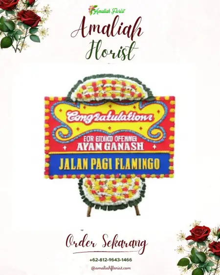 Sewa Papan Bunga Lanjaran